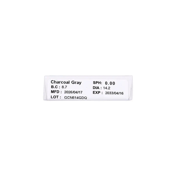 58799-Amara One Day Color 10 Contact Lenses -Charcoal Gray +7