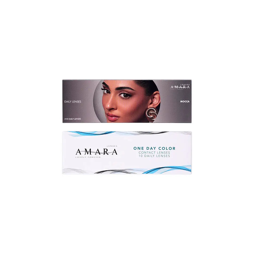Amara One Day Color 10 Contact Lenses -Mocca