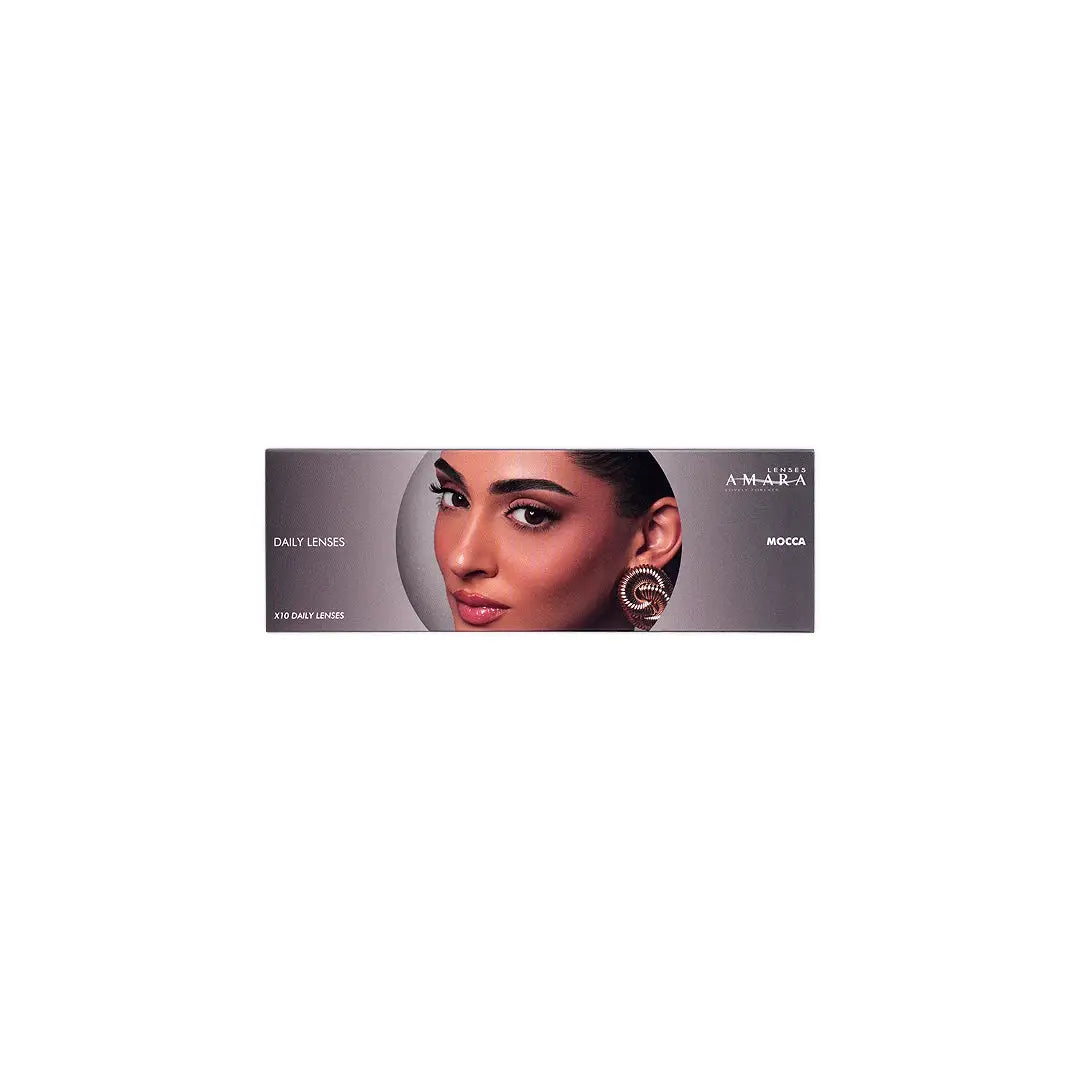 Amara One Day Color 10 Contact Lenses -Mocca