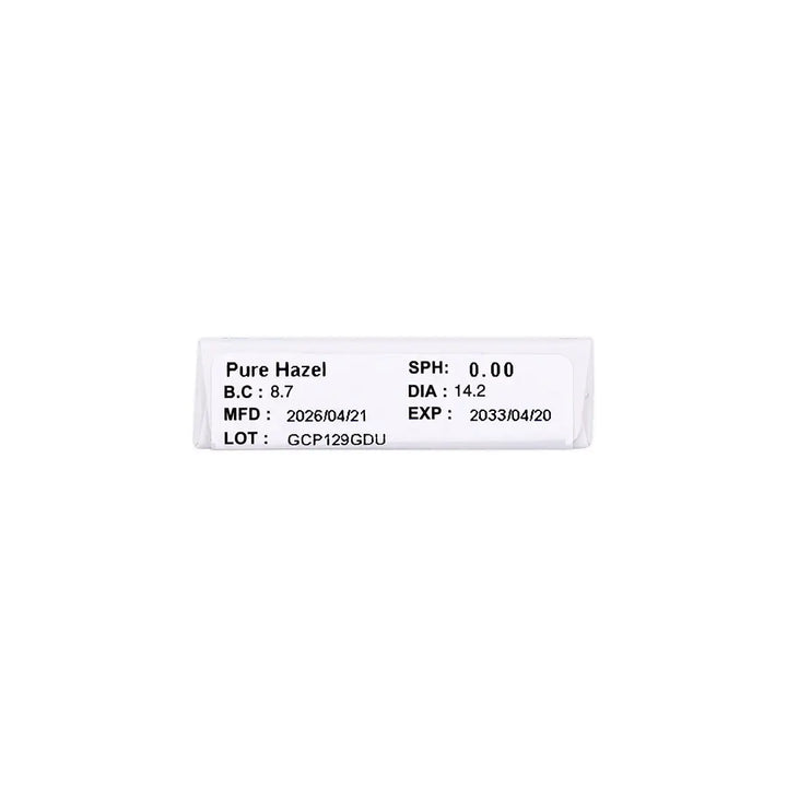 58804-Amara One Day Color 10 Contact Lenses -Pure Hazel +4