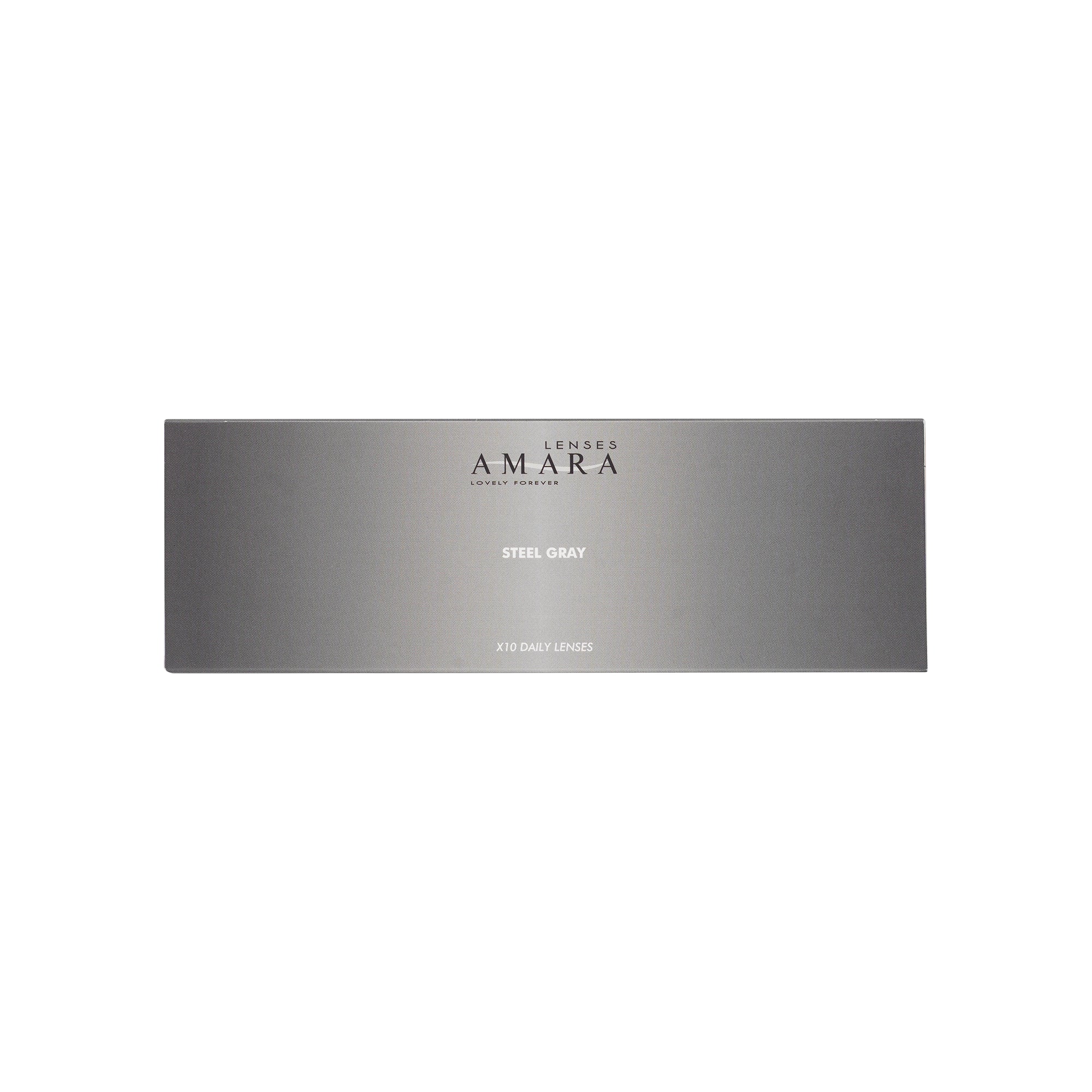 58806-Amara One Day Color 10 Contact Lenses -Steel Gray +3