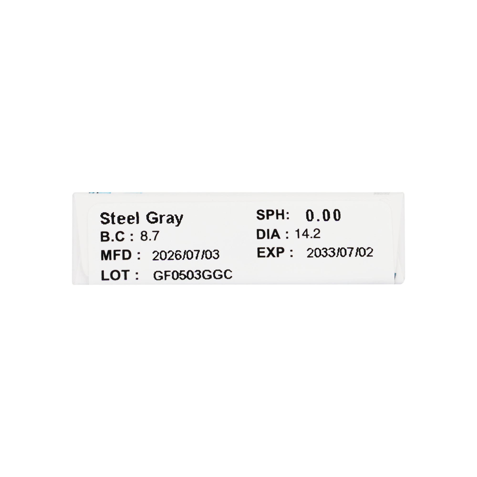 58806-Amara One Day Color 10 Contact Lenses -Steel Gray +8