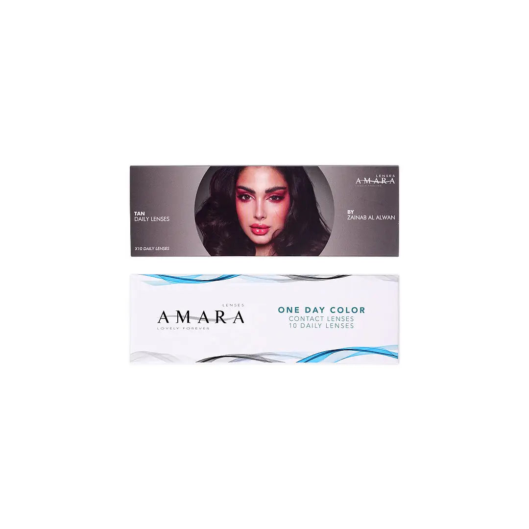 Amara One Day Color 10 Contact Lenses -Tan