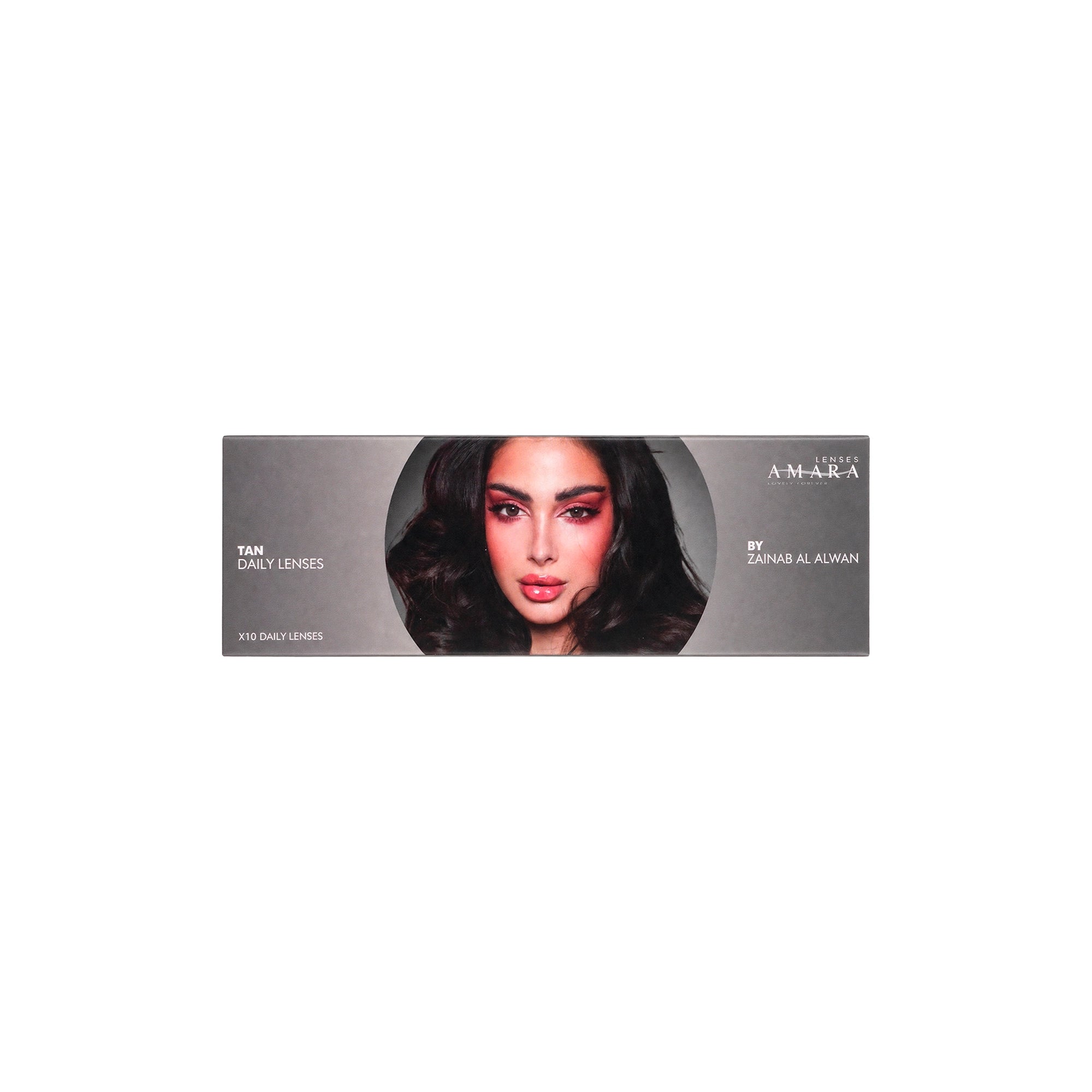 58807-Amara One Day Color 10 Contact Lenses -Tan +2