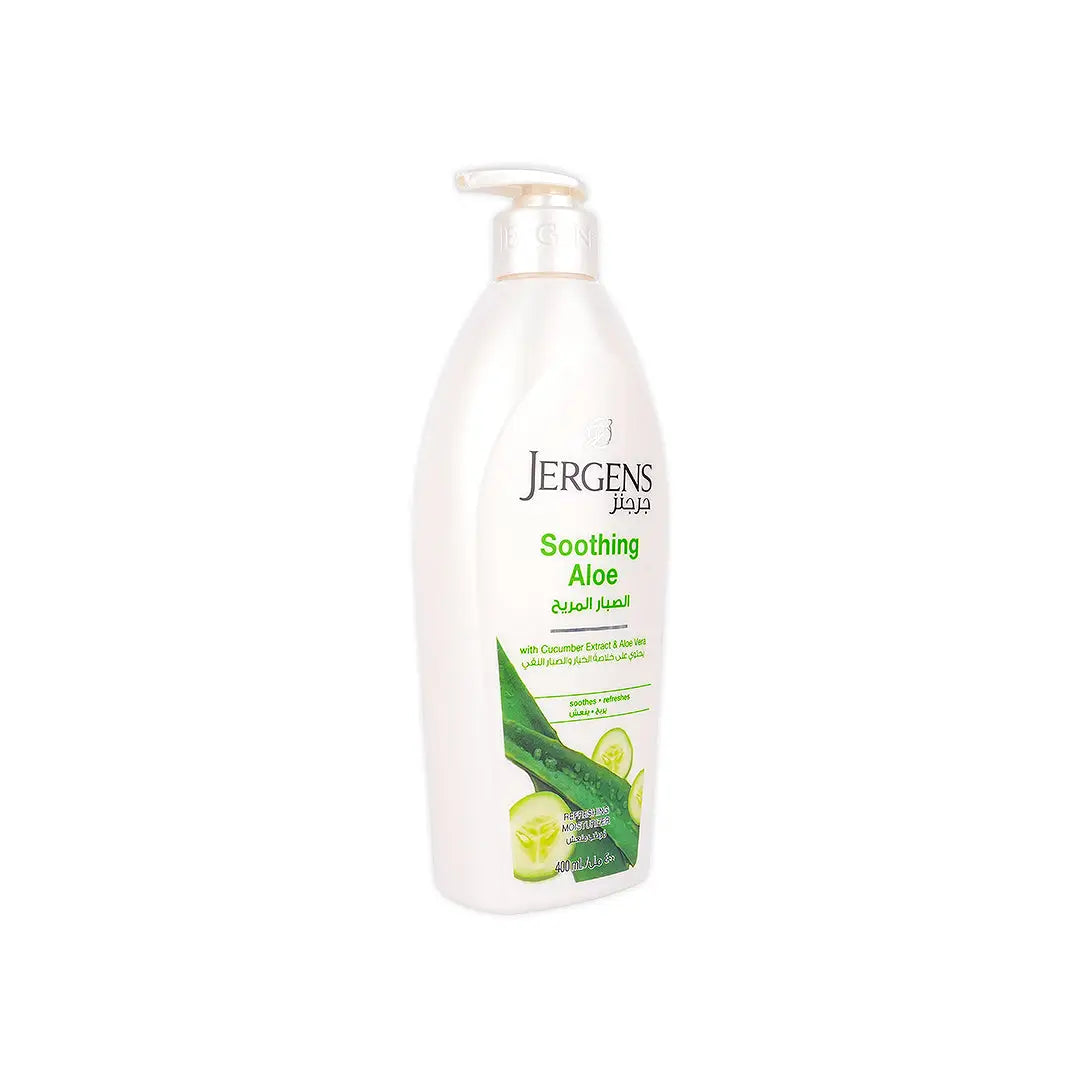 58849-Jergens Hydralucence Soothing Aloe Moisturizer 400mL +1