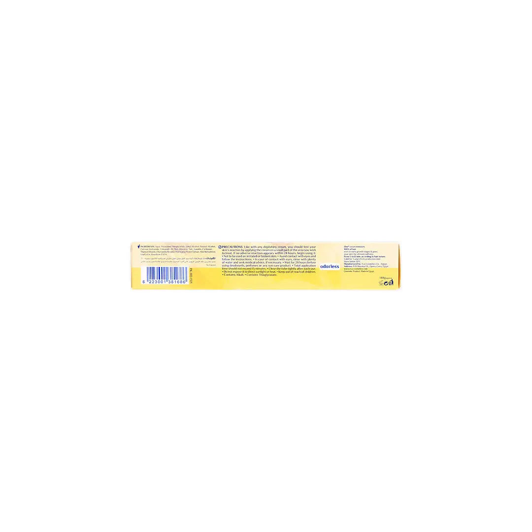 58860-Eva One Hair Removal Cream Honey & Glycerine Dry Skin 140g +8