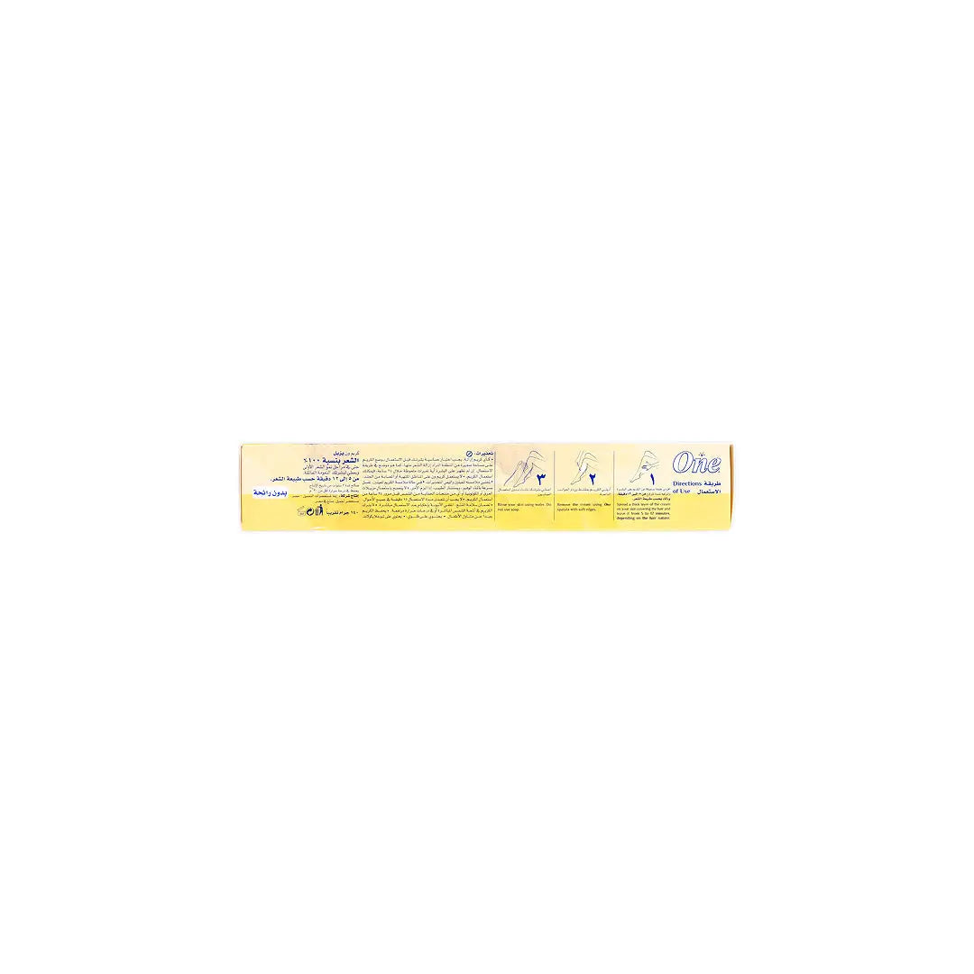 58860-Eva One Hair Removal Cream Honey & Glycerine Dry Skin 140g +6