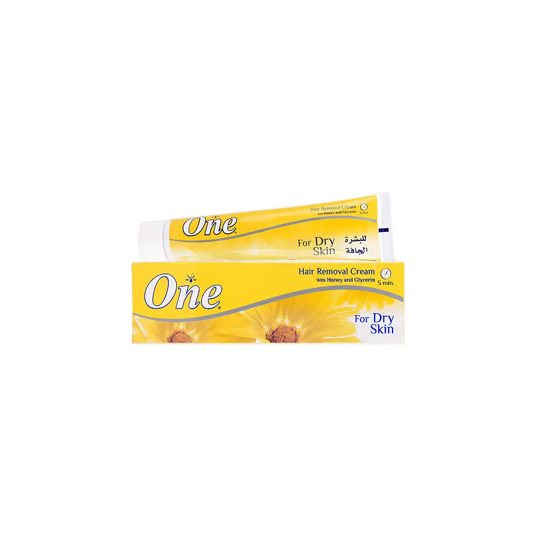 58860-Eva One Hair Removal Cream Honey & Glycerine Dry Skin 140g +3