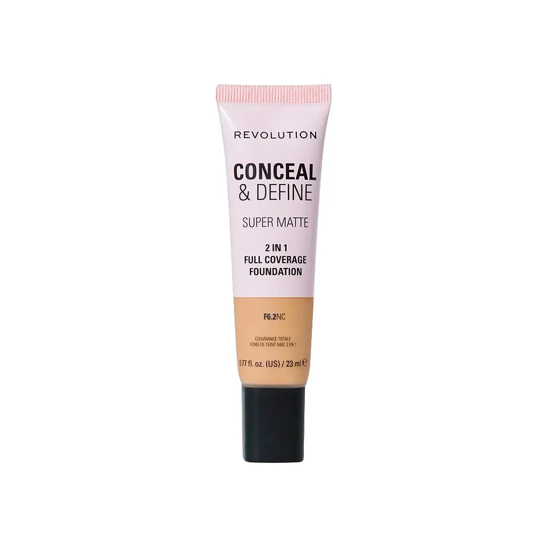 Revolution Conceal & Define Full Cover Tube Foundation-F6.2N