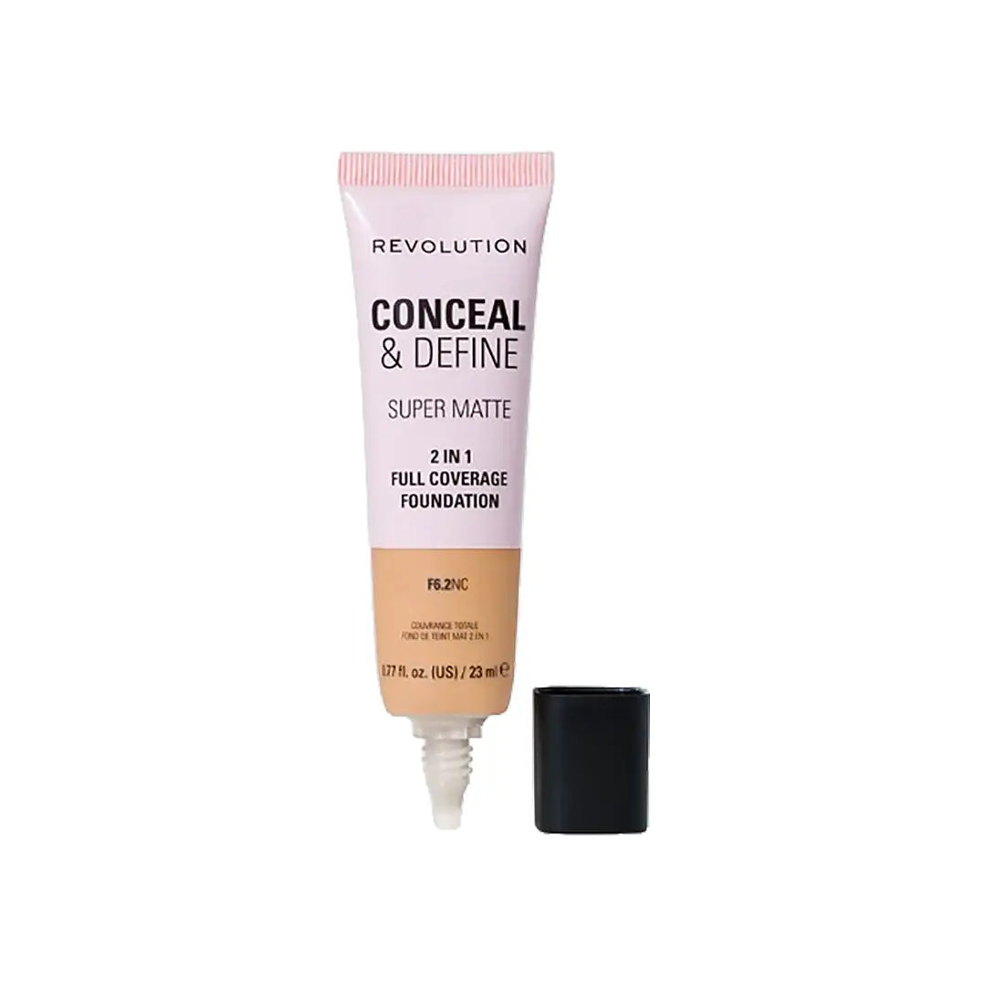 Revolution Conceal & Define Full Cover Tube Foundation-F6.2N