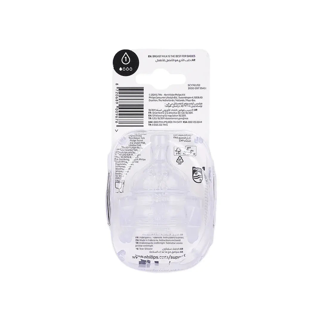 Philips Avent Anti-Colic Teat 1 Drops (0m+) 2pcs-SCY761/02