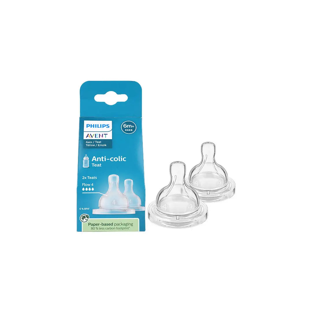 58887-Philips Avent Anti-Colic Teat 4 Drops (6m+) 2pcs-SCY764/02