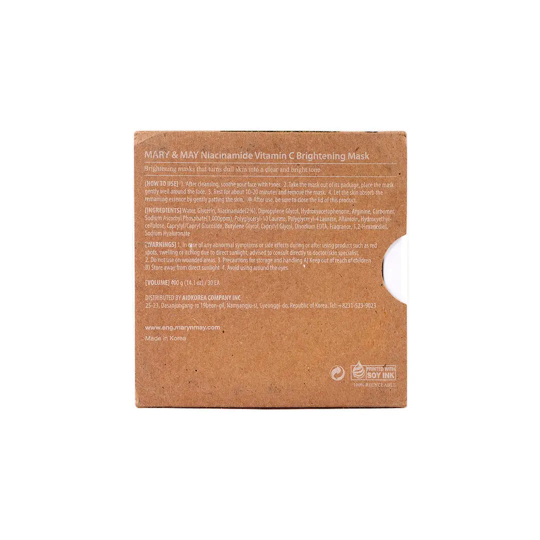 58892-Mary & May Niacinamide Vitamin C Brightening Mask 400g +7