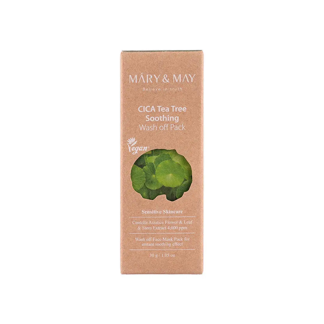 58894-Mary & May Cica Tea Tree Soothing Wash Off Pack 30g +0