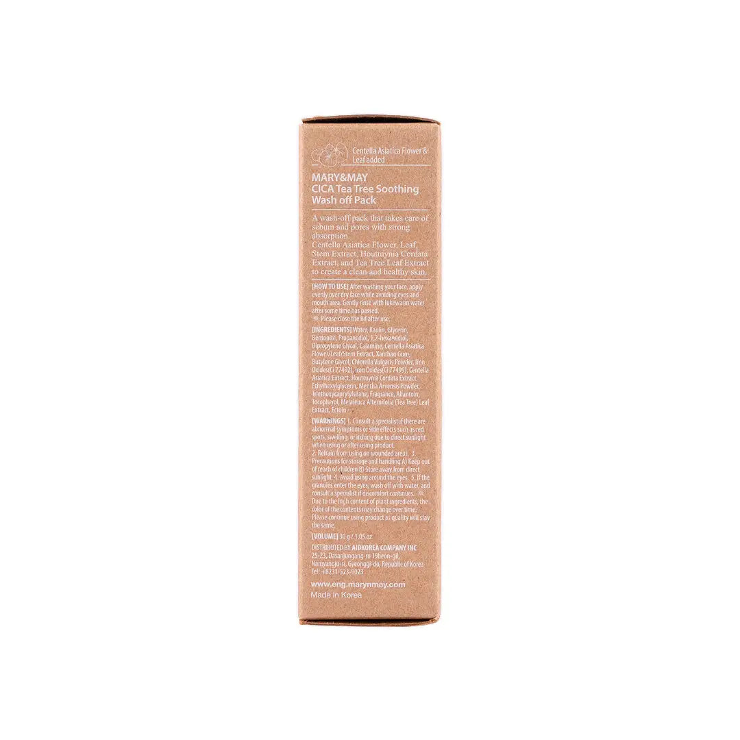 58894-Mary & May Cica Tea Tree Soothing Wash Off Pack 30g +5