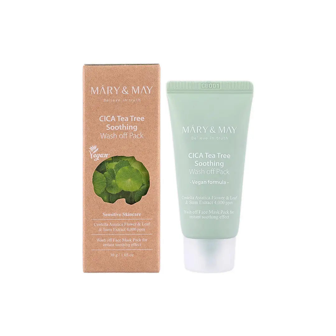 58894-Mary & May Cica Tea Tree Soothing Wash Off Pack 30g +4
