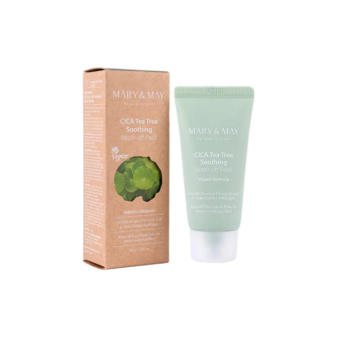 58894-Mary & May Cica Tea Tree Soothing Wash Off Pack 30g +3