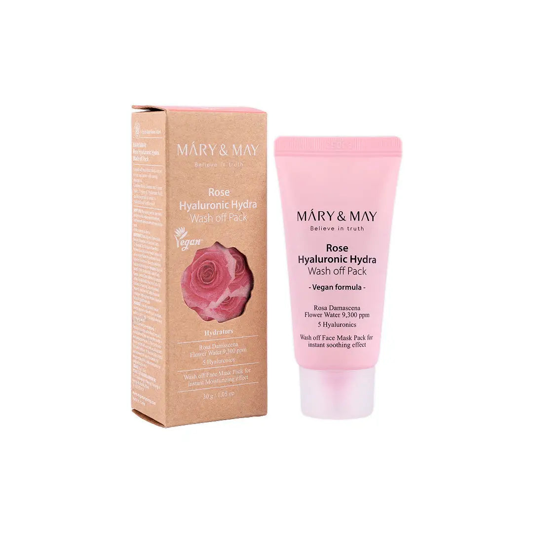 58895-Mary & May Rose Hyaluronic Hydra Wash Off Pack 30g +3