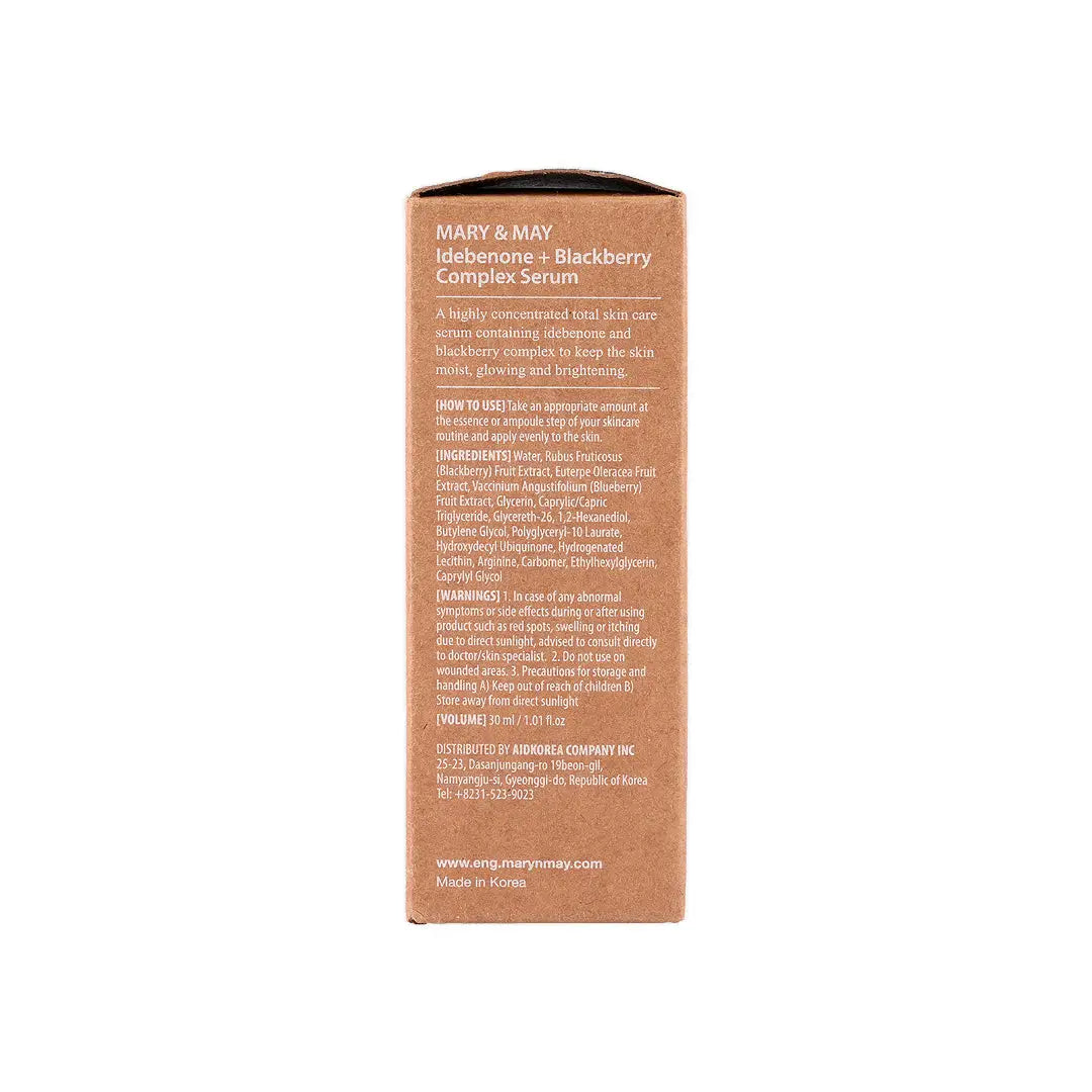 58899-Mary & May Idebenone + Blackberry Complex Serum 30mL +5