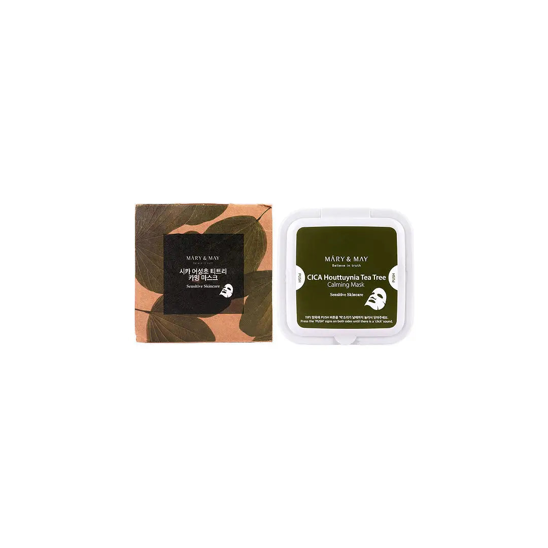 58905-Mary & May Cica Houttuynia Tea Tree Calming Mask 400g +6