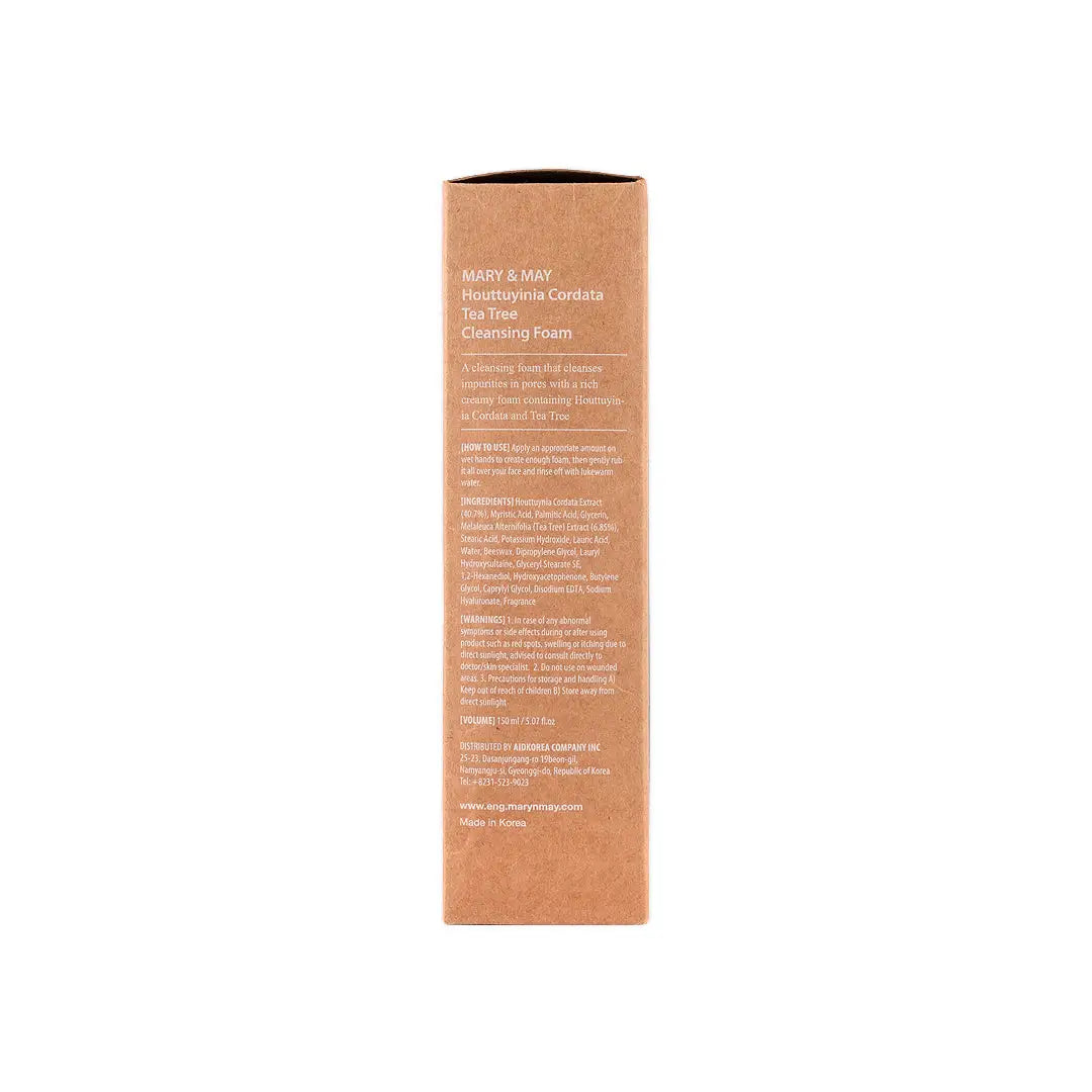 58908-Mary & May Houttuynia Cordata +Tea Tree Cleansing Foam 150mL +5