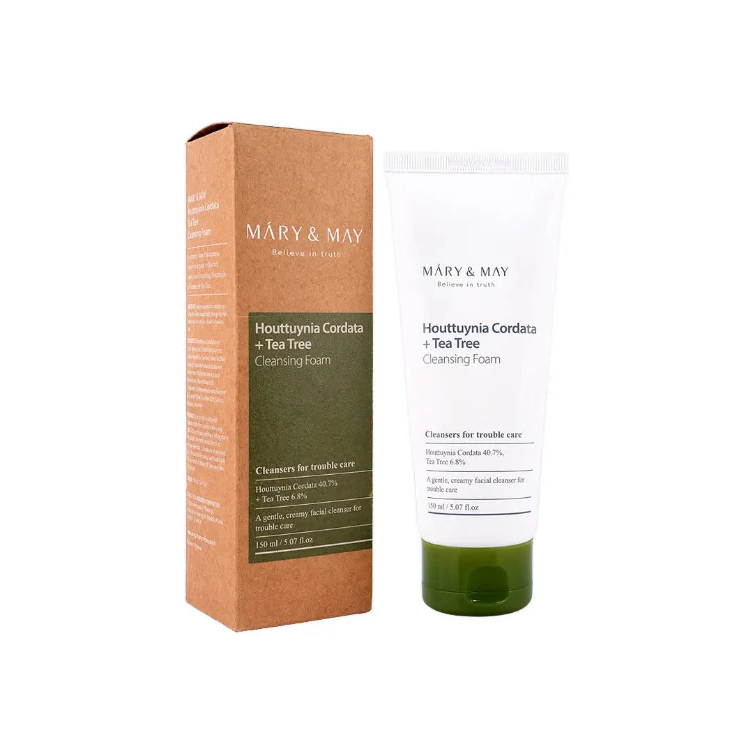 58908-Mary & May Houttuynia Cordata +Tea Tree Cleansing Foam 150mL +3