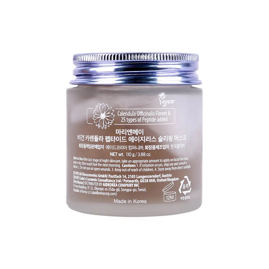 58912-Mary & May Vegan Calendula Peptide Ageles Sleeping Mask 110g +2
