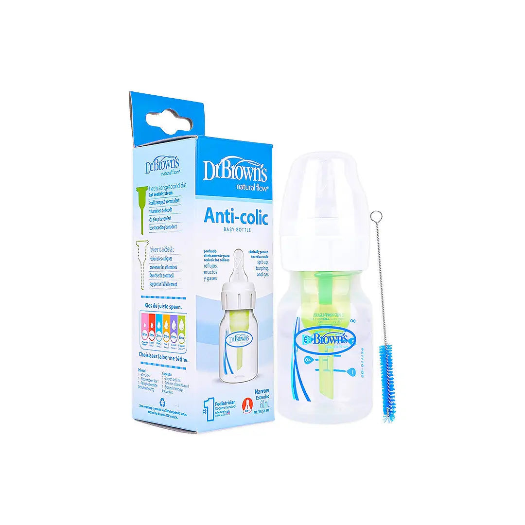 Dr Browns Anti-Colic Narrow Baby Bottle(0m+) 60mL-7753