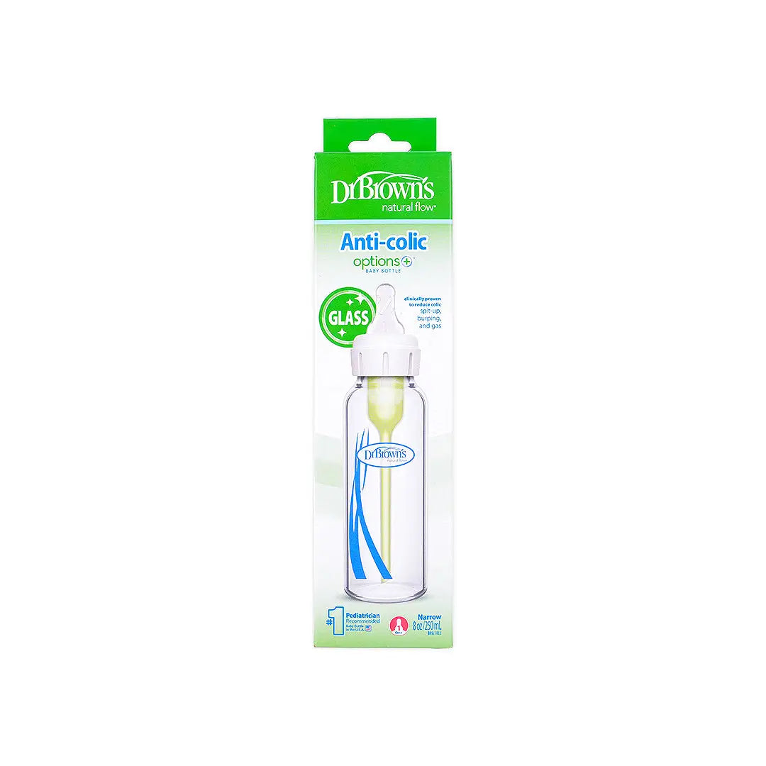 Dr Browns Anti-Colic Narrow Glass Bottle(0m+) 250mL-1348
