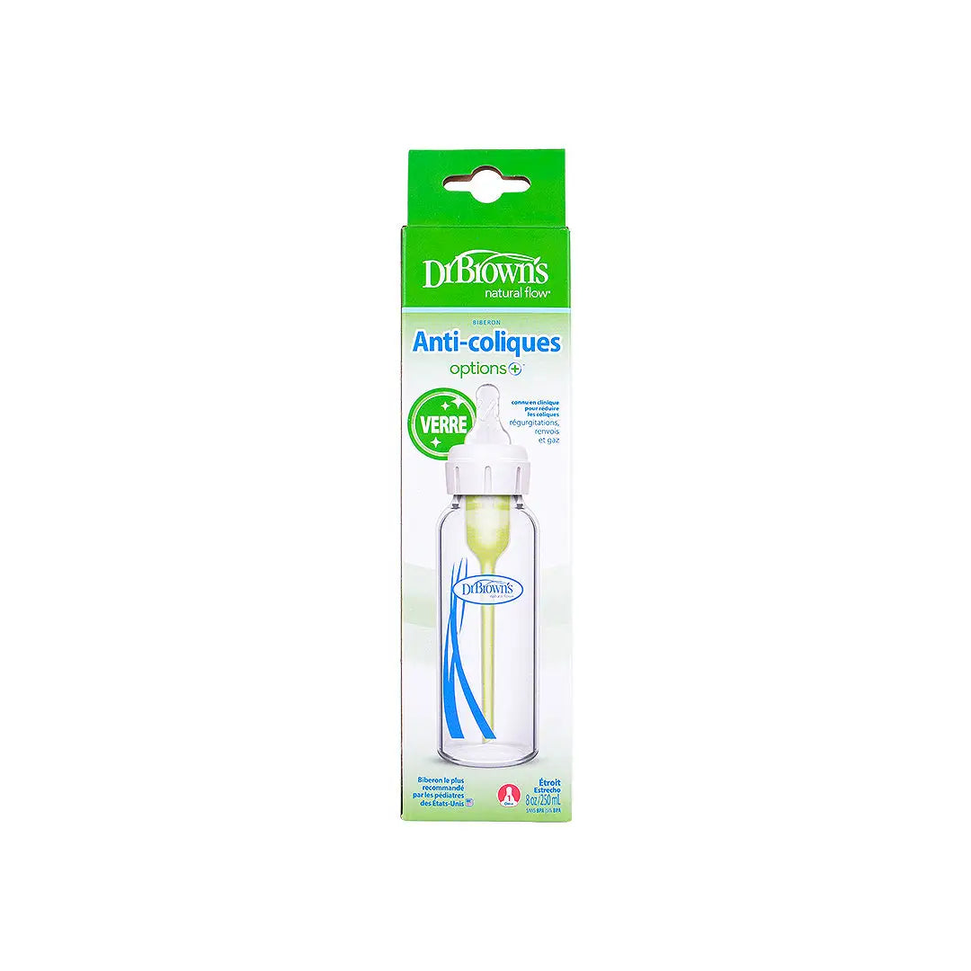 Dr Browns Anti-Colic Narrow Glass Bottle(0m+) 250mL-1348