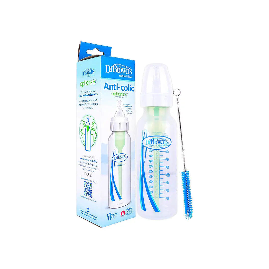 Dr Browns Anti-Colic Narrow Baby Bottle(0m+) 250mL-3955