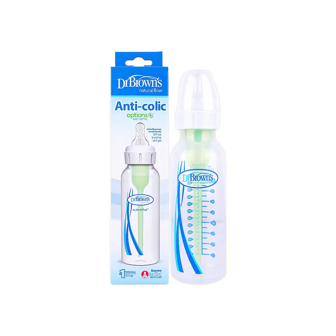 Dr Browns Anti-Colic Narrow Baby Bottle(0m+) 250mL-3955