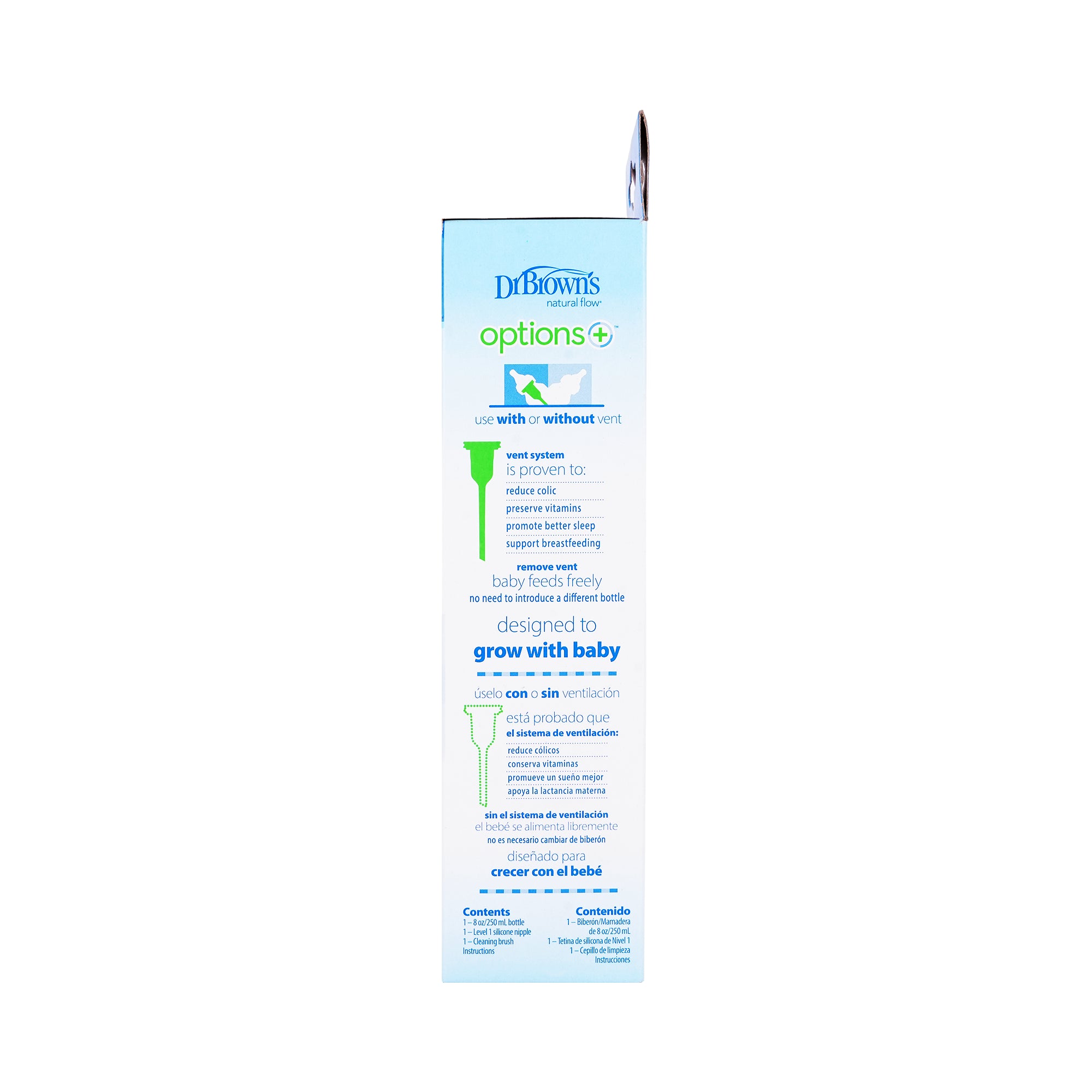 58915-Dr Browns Anti-Colic Narrow Baby Bottle(0m+) 250mL-3955 +4