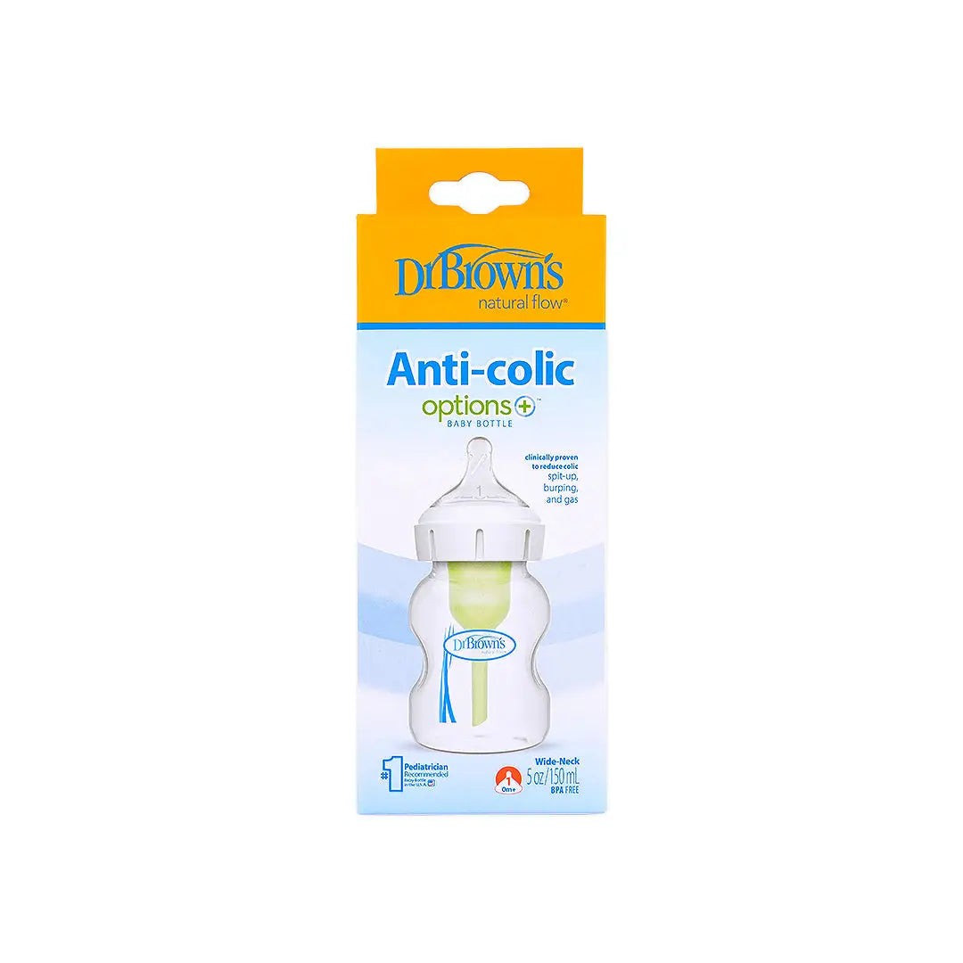 Dr Browns Anti-Colic Wild-Neck Baby Bottle(0m+) 150mL-8164