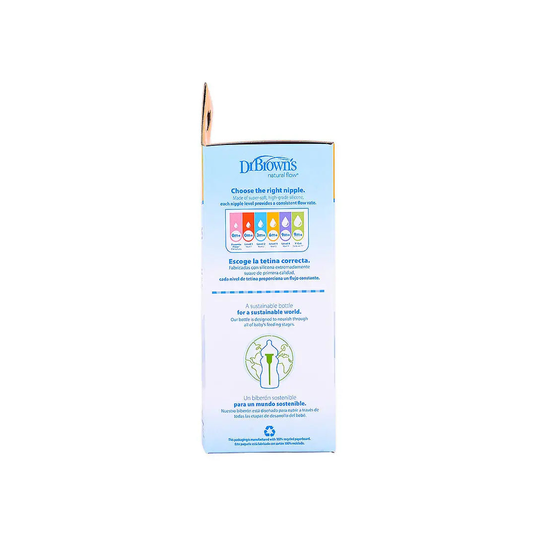 Dr Browns Anti-Colic Wild-Neck Baby Bottle(0m+) 150mL-8164