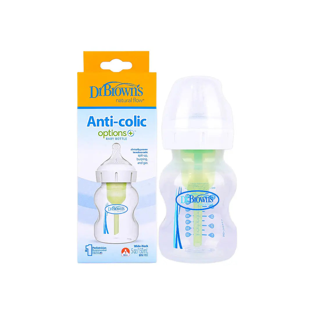 Dr Browns Anti-Colic Wild-Neck Baby Bottle(0m+) 150mL-8164