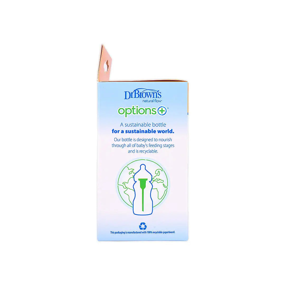 Dr Browns Anti-Colic Wild-Neck Glass Bottle(0m+ P) 60mL-0808
