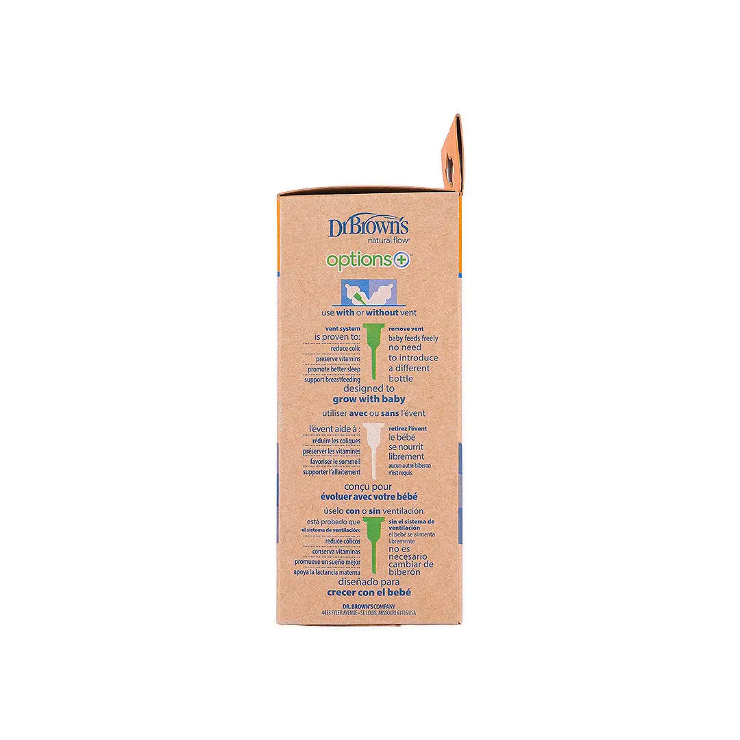 Dr Browns Anti-Colic Wild-Neck Glass Bottle(0m+) 150mL-7082