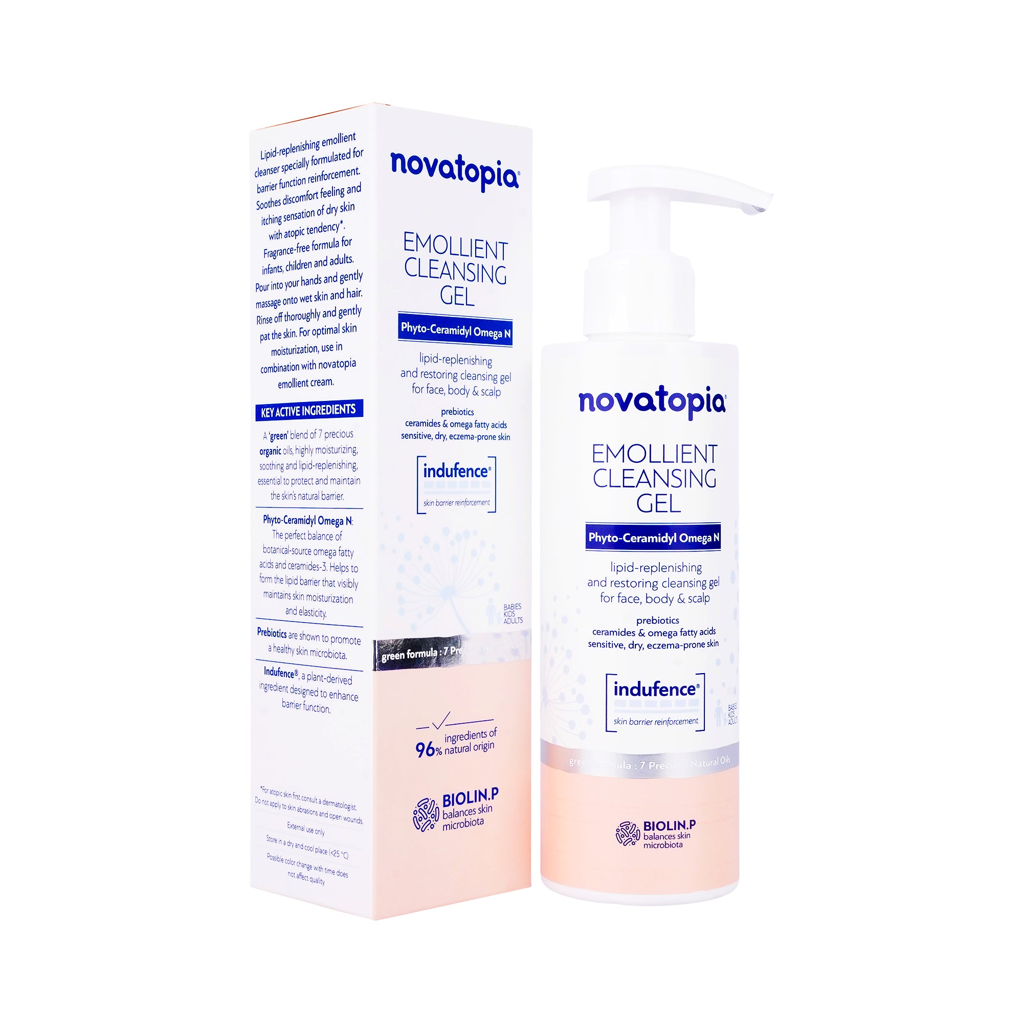 58924-Novatopia Emollient Cleansing Gel 200 ml +1