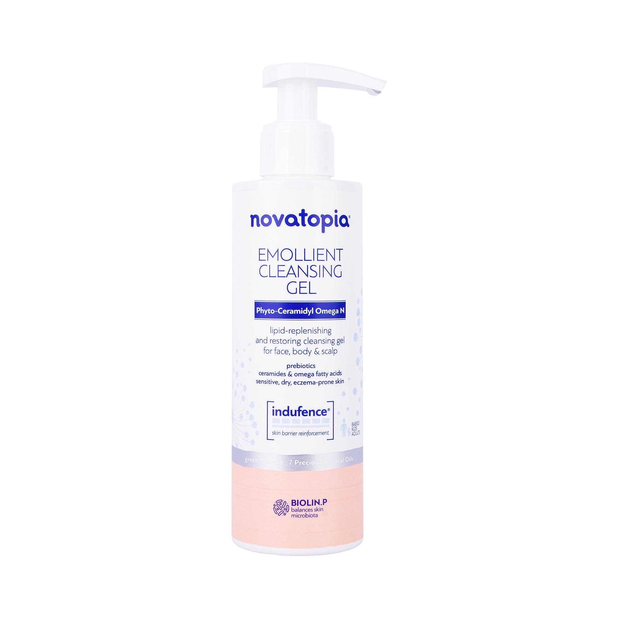 58924-Novatopia Emollient Cleansing Gel 200 ml +7