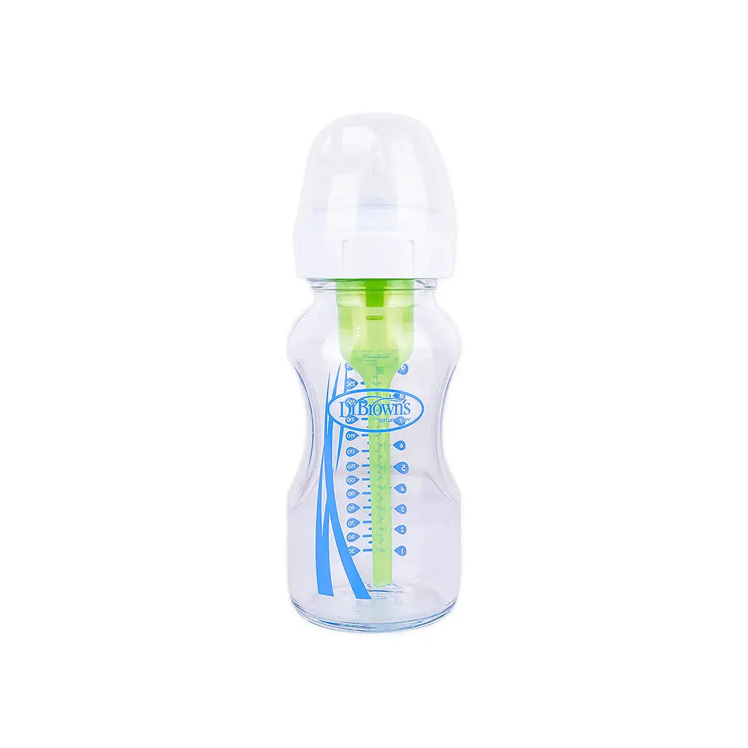 Dr Browns Anti-Colic Wild-Neck Glass Bottle(0m+) 270mL-7105
