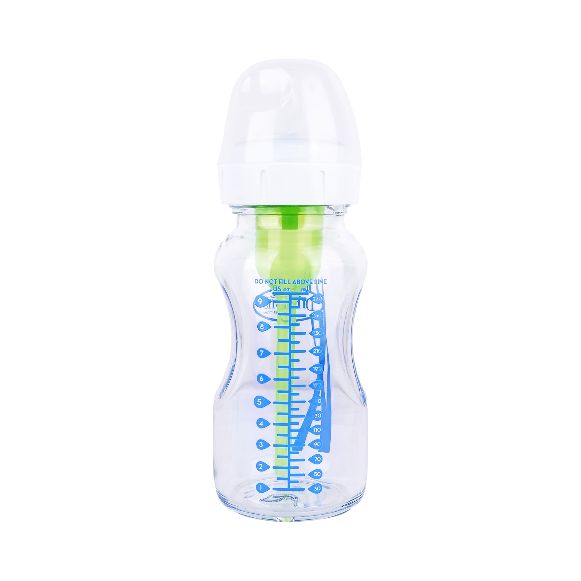 58932-Dr Browns Anti-Colic Wild-Neck Glass Bottle(0m+) 270mL-7105 +7