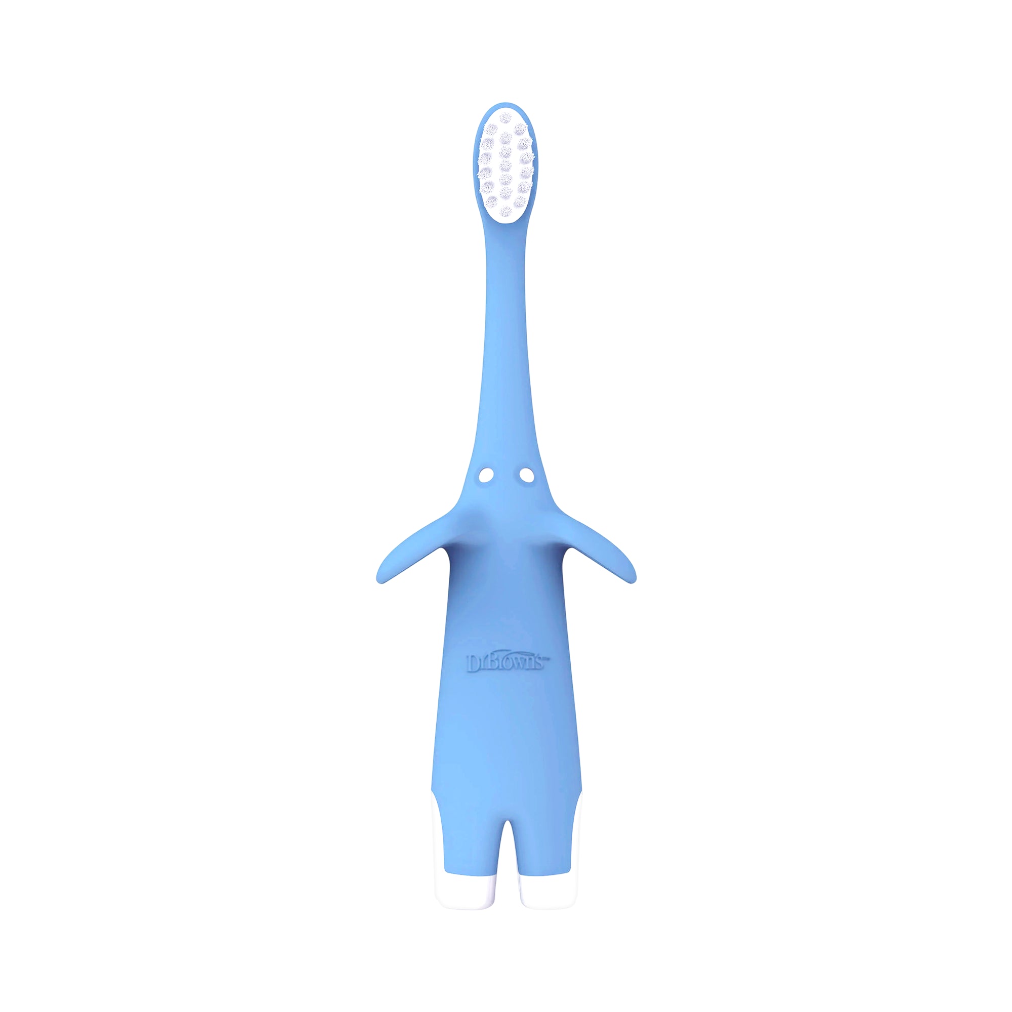 58935-Dr Browns Infant-To-Toddler Elephant Toothbrush 0-3Year-Blue +1