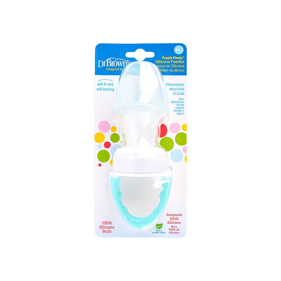 58937-Dr Browns Fresh Firsts Silicone Feeder 4m+ - Mint +2