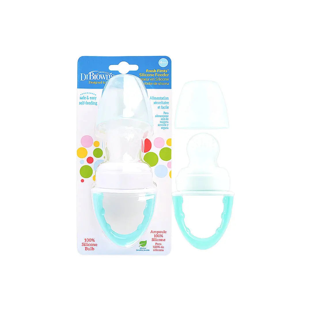 58937-Dr Browns Fresh Firsts Silicone Feeder 4m+ - Mint