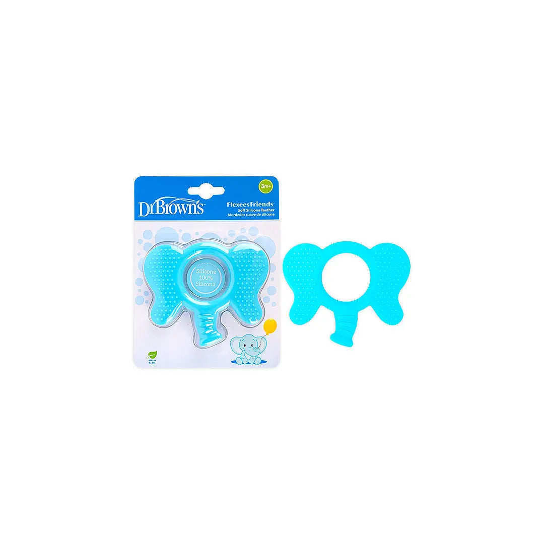58938-Dr Browns Flexes Friends Soft Silicone Elephant Teether 3m+
