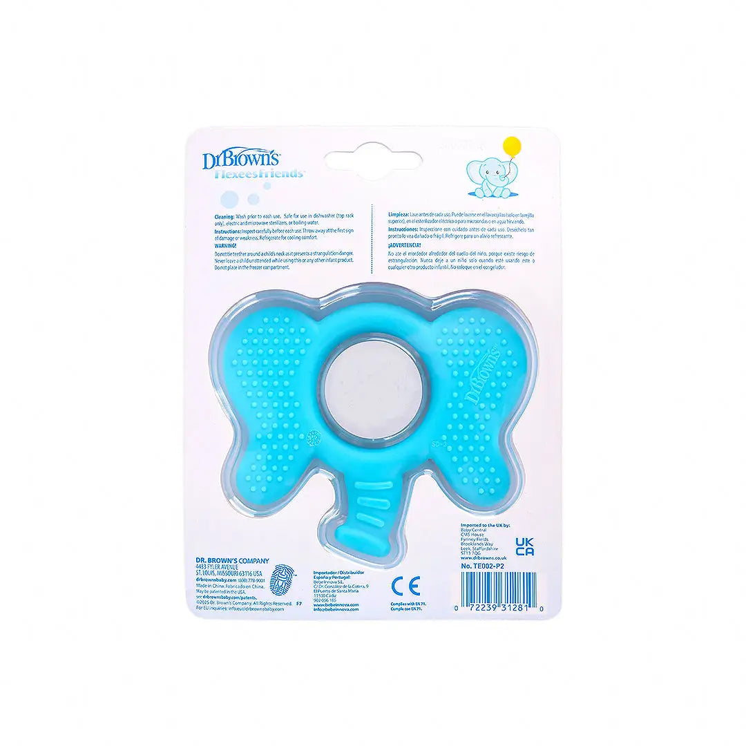 58938-Dr Browns Flexes Friends Soft Silicone Elephant Teether 3m+ +3