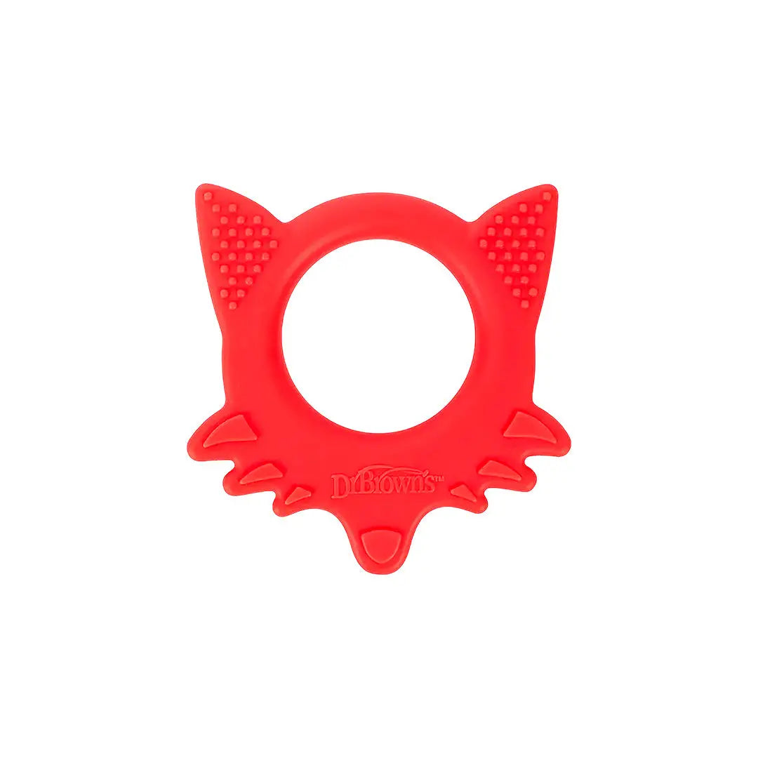 58939-Dr Browns Flexes Friends Soft Silicone Fox Teether 3m+ - Red +1