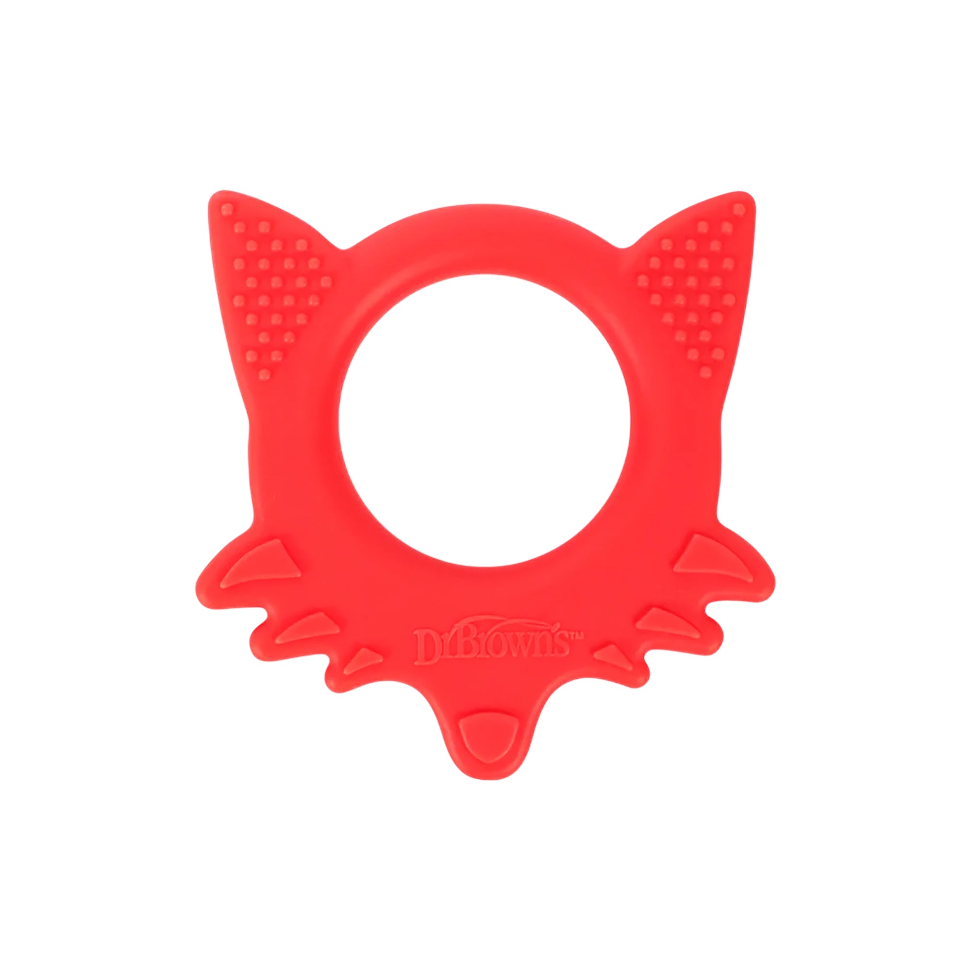 58939-Dr Browns Flexes Friends Soft Silicone Fox Teether 3m+ - Red +1