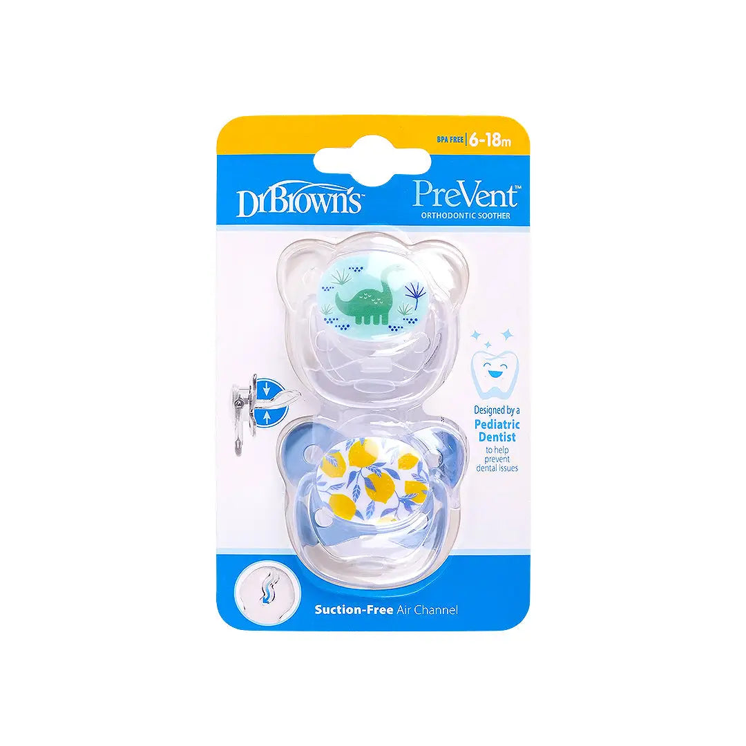 58940-Dr Browns PreVent Butterfly Shield Soother (6-18m) Blue-1913 +2